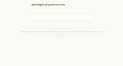 Desktop Screenshot of amberperrypatterns.com