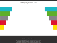 Tablet Screenshot of amberperrypatterns.com